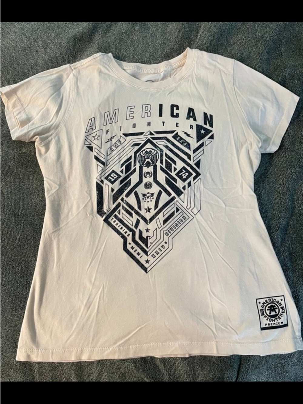 American Fighter Graphic Tee - White